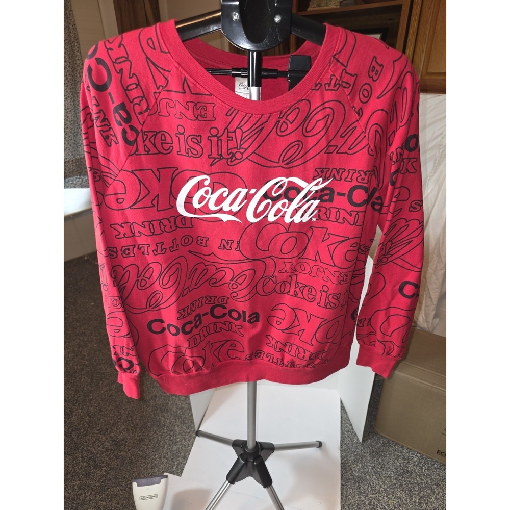 Vintage 90s Enjoy Coca-Cola All Over Print Crew Neck. Unisex 23" PTP,25"...